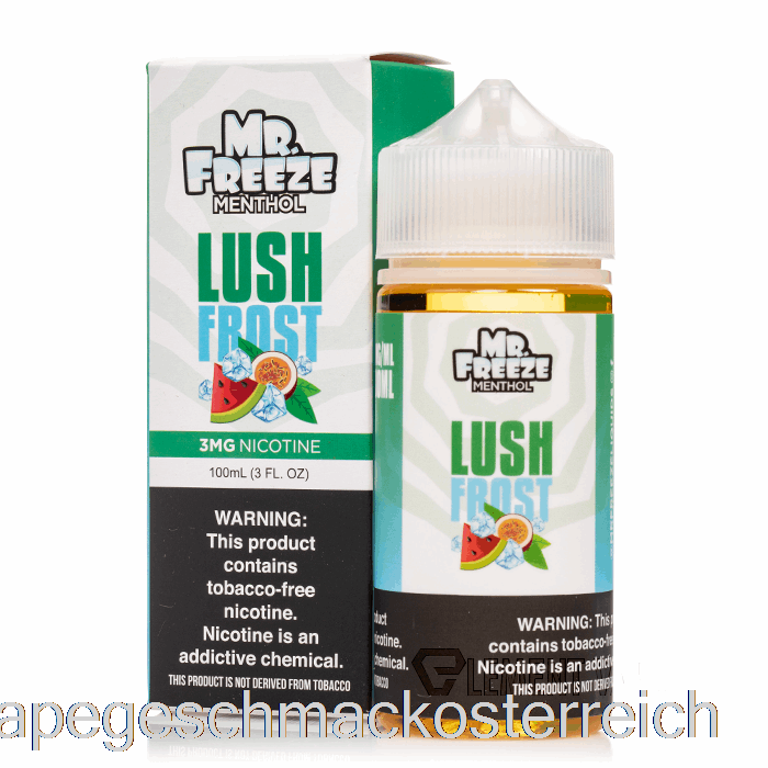 üppiger Frost - Mr Freeze - 100 Ml 0 Mg Vape-Geschmack